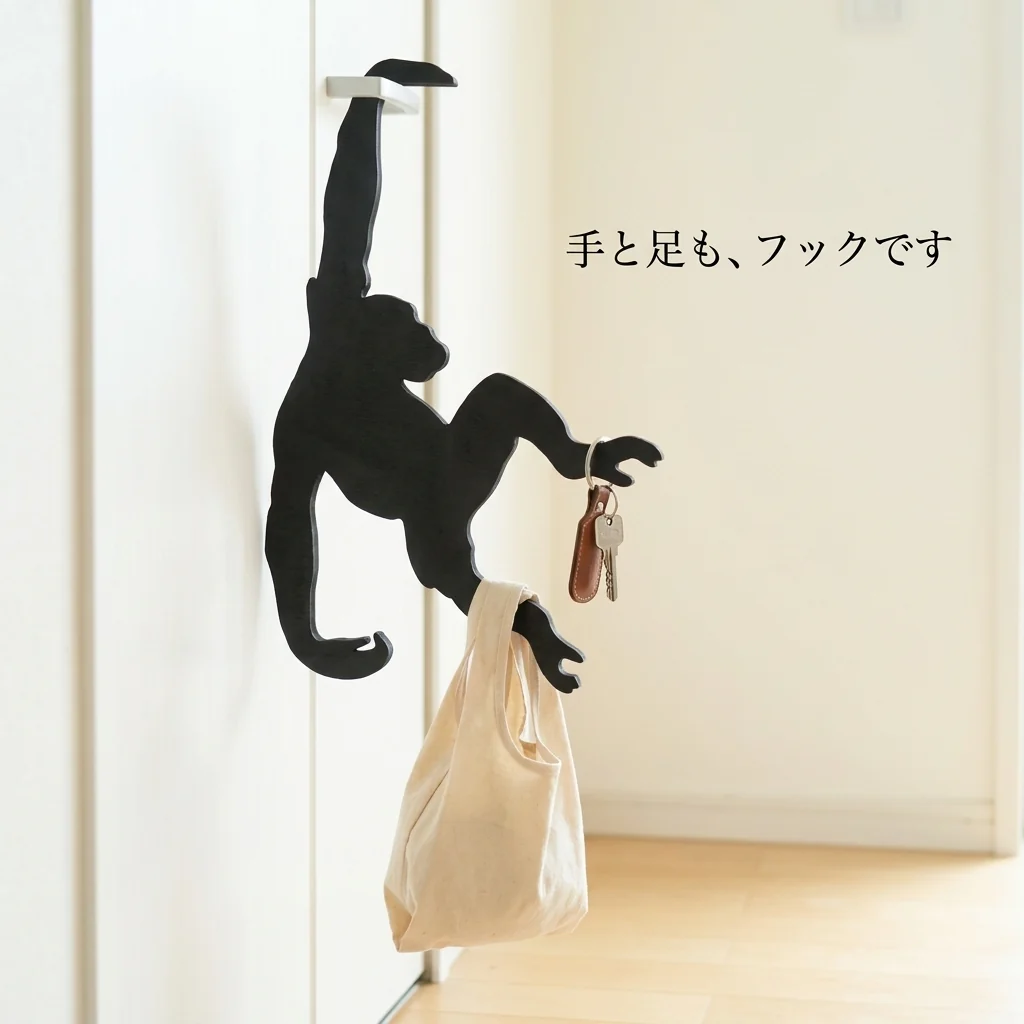 手も足も、フックです。