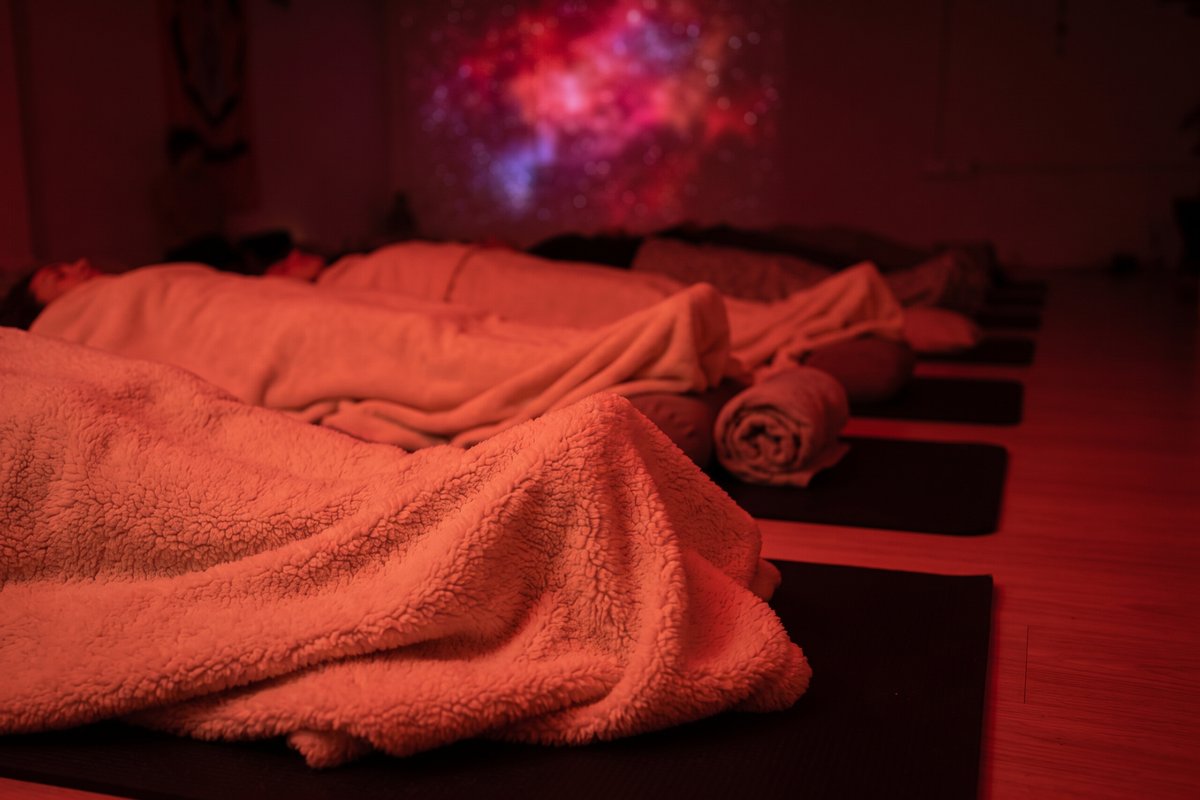 A private group sound bath