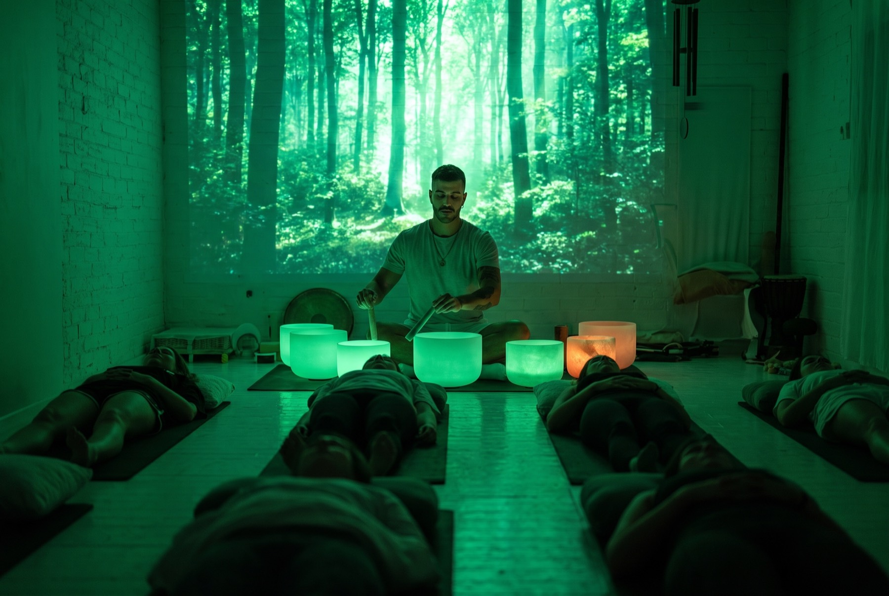 A sound bath at Sound of Soma, Windsor Melbourne