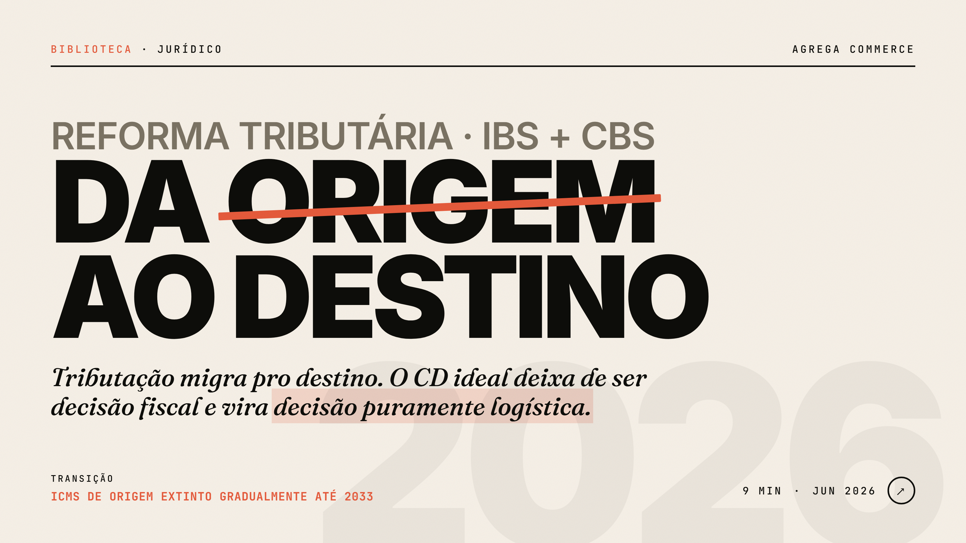 Reforma tributária e D2C: como a indústria deve repensar a malha logística em 2026