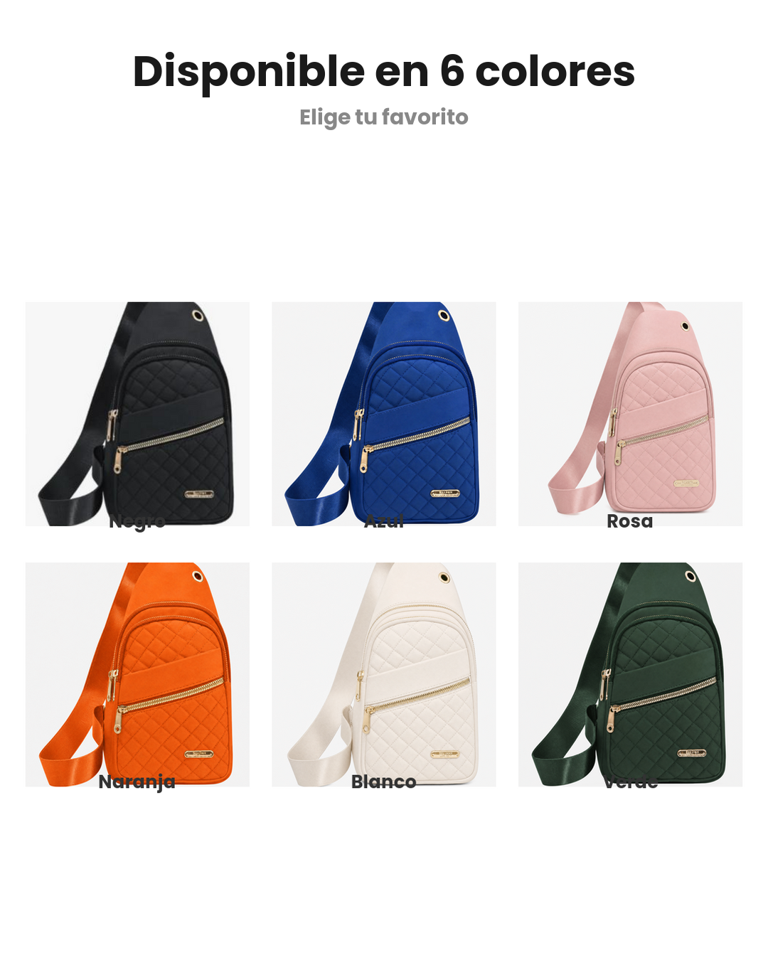 Disponible en 6 colores