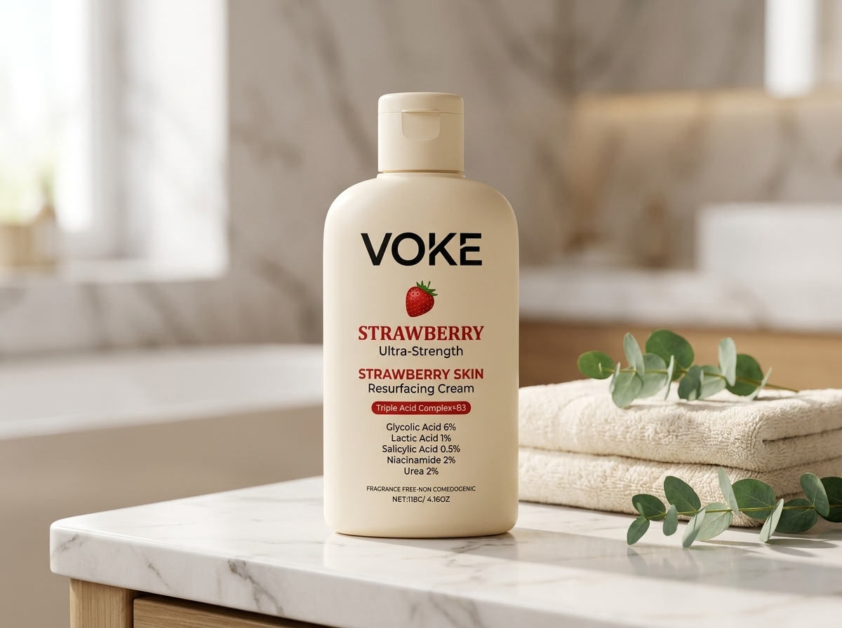 VOKE Smoothing Lotion on a marble counter