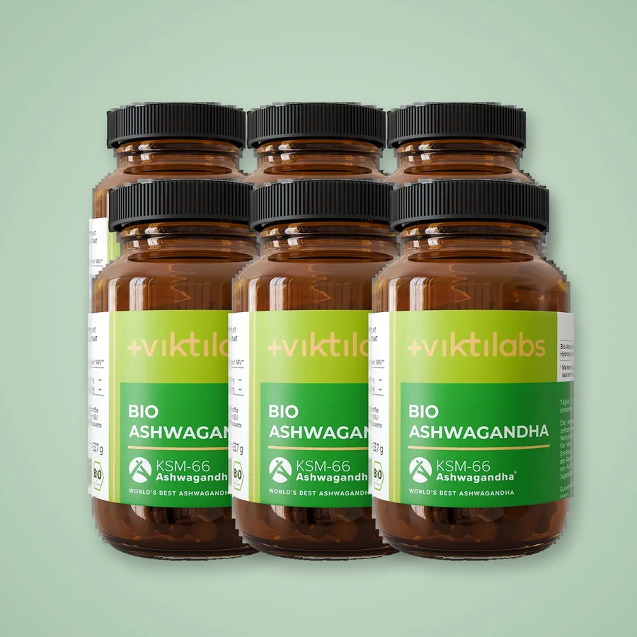6x viktilabs Bio Ashwagandha