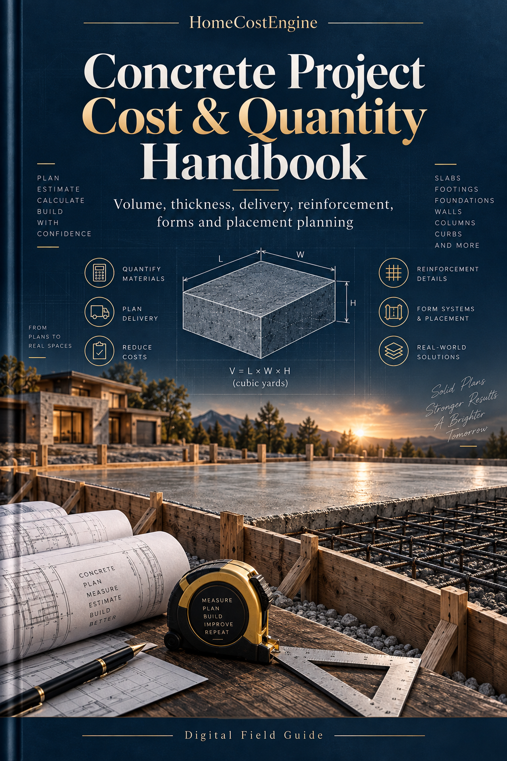 Concrete Project Cost & Quantity Handbook book cover