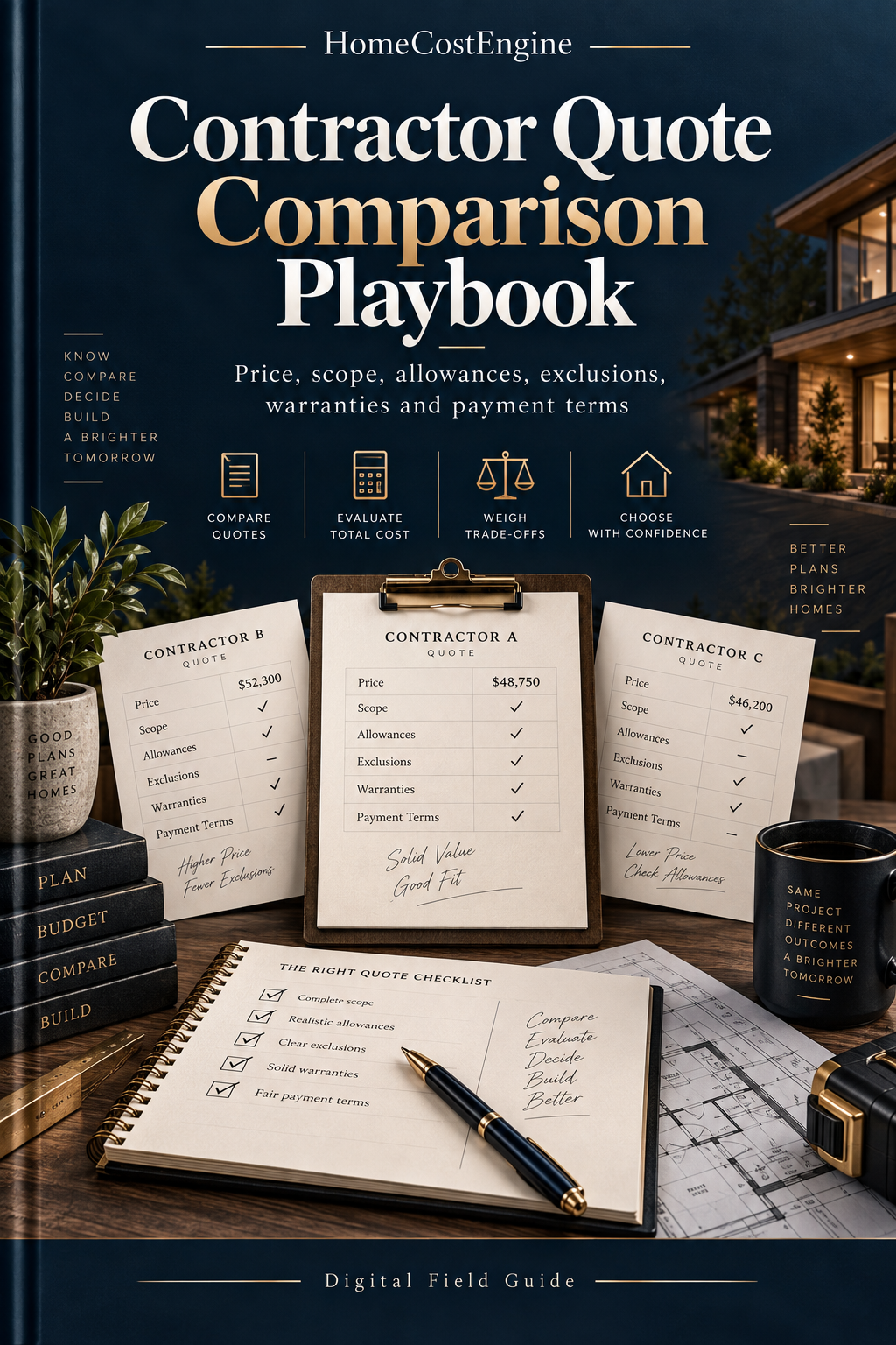 Contractor Quote Comparison Playbook book cover