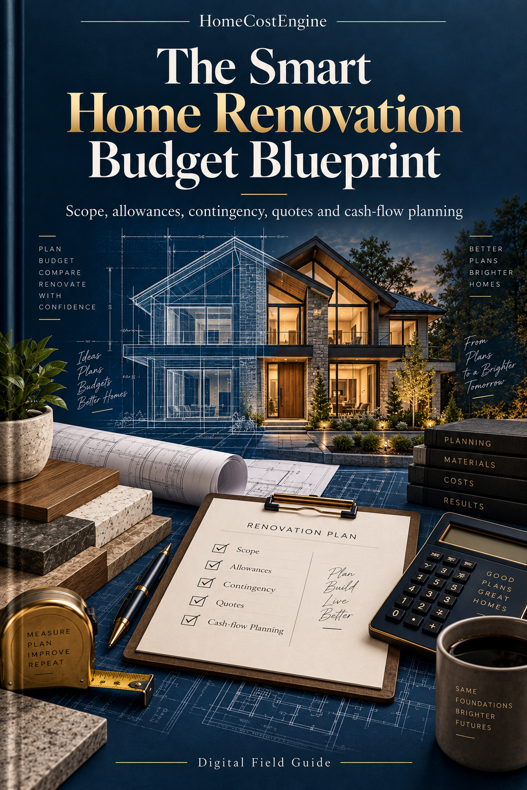 The Smart Home Renovation Budget Blueprint book cover