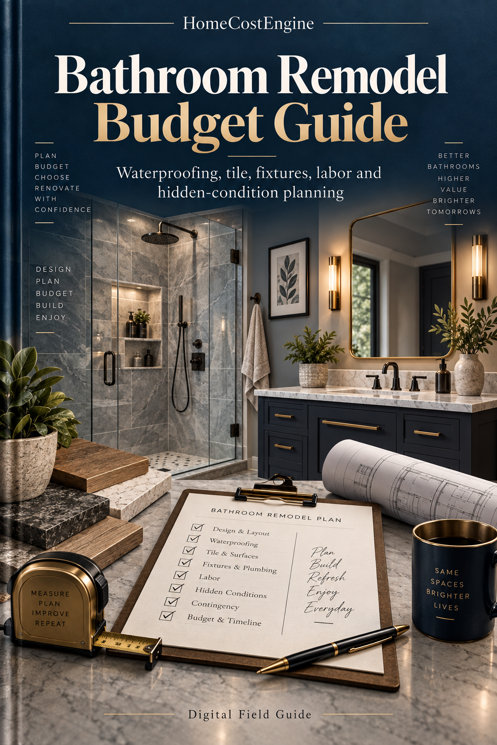 Bathroom Remodel Budget Guide book cover