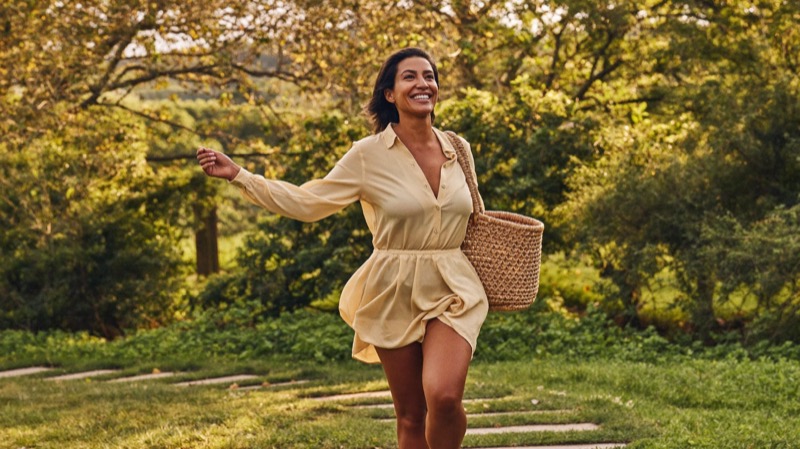 After: light confident legs, woman walking freely