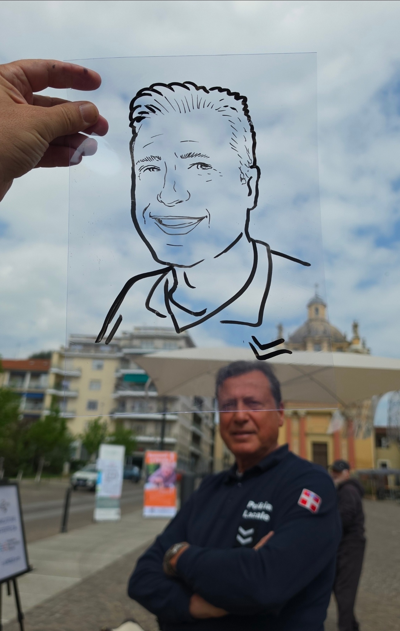 Il ritratto in trasparenza dal vivo
