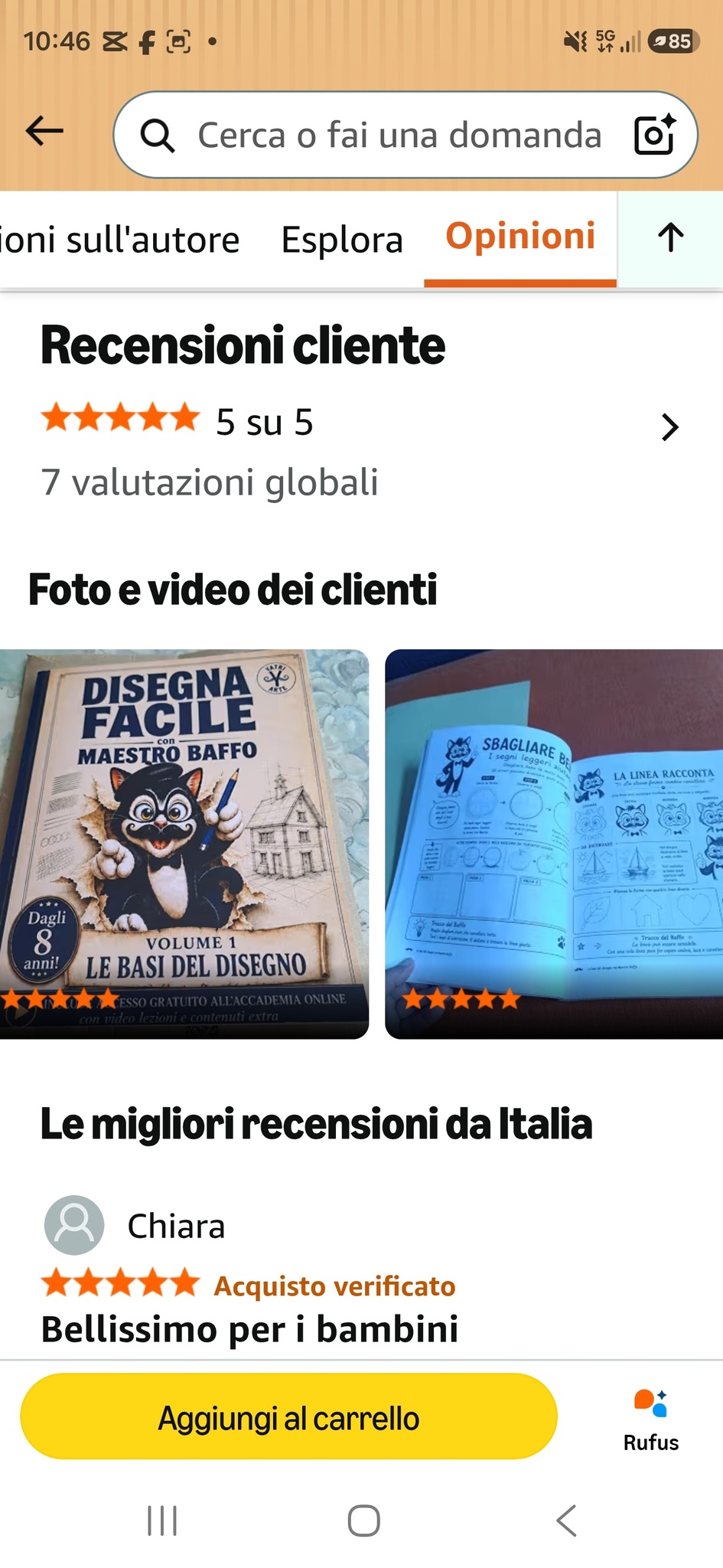 Recensione Amazon 5 stelle di Chiara - Bellissimo per i bambini