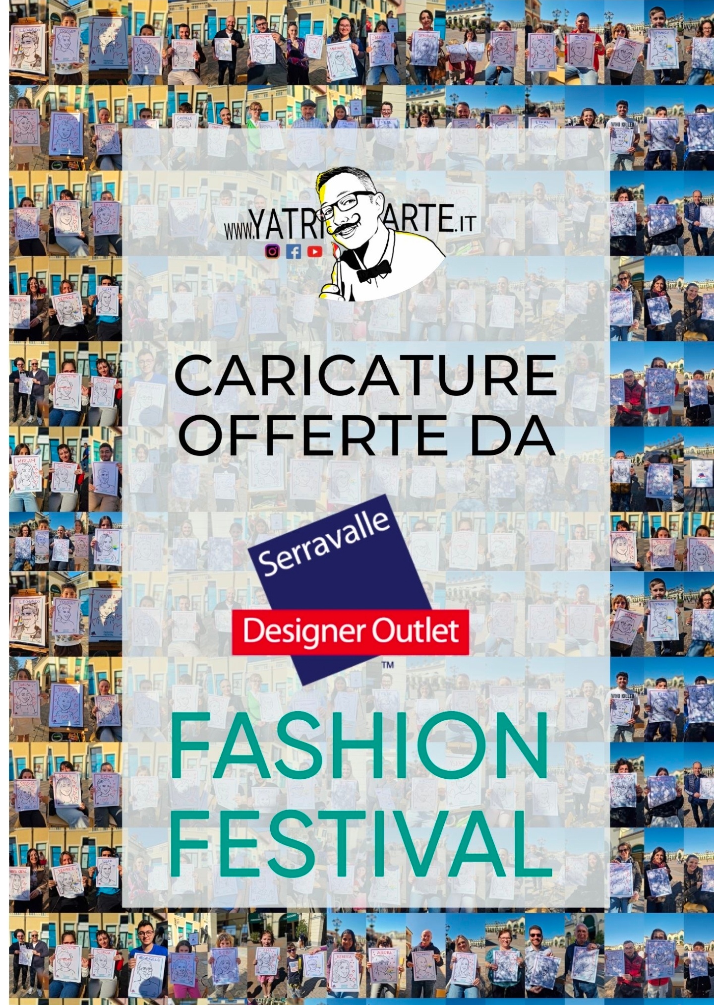 Poster caricature Serravalle