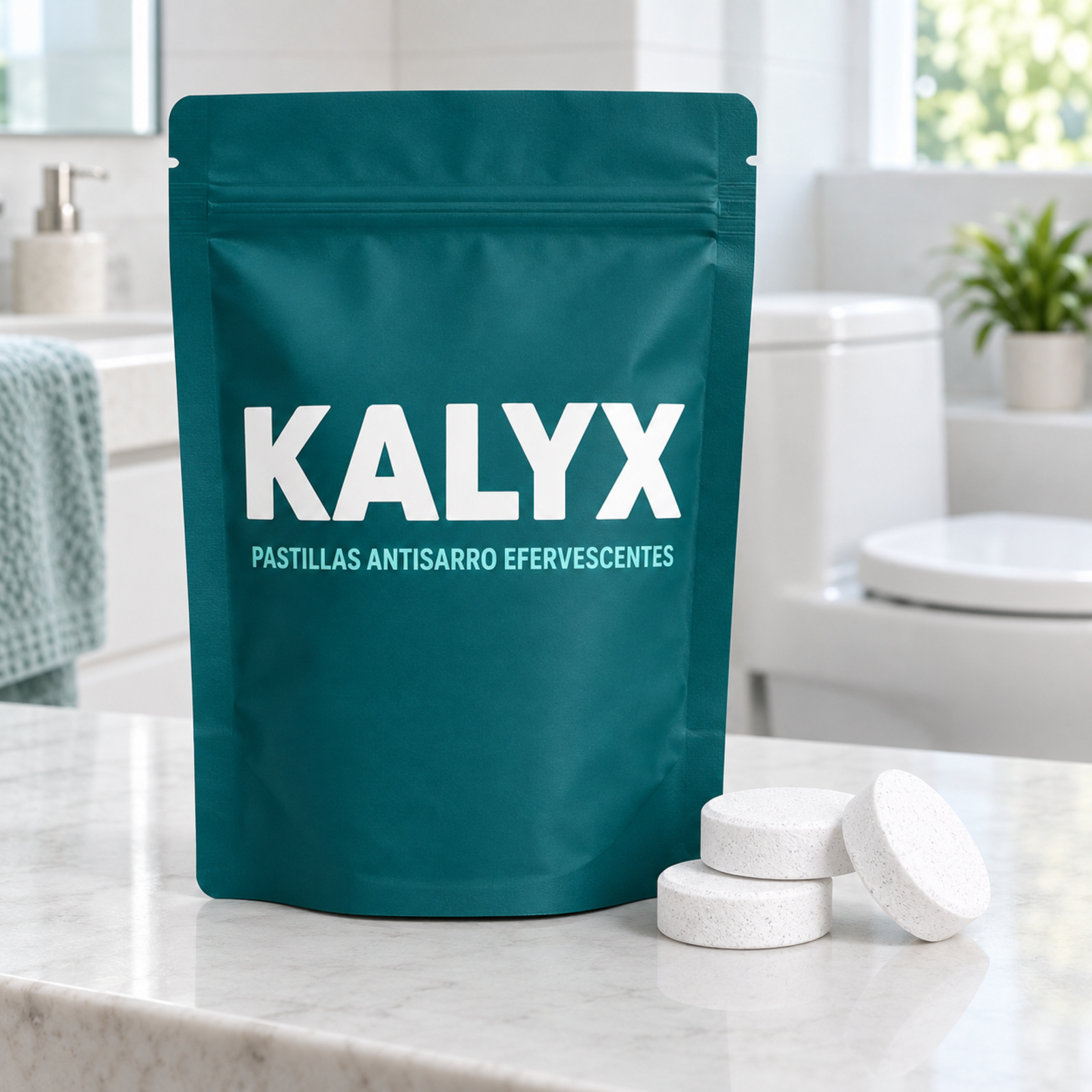 KALYX Antisarro — pastillas efervescentes para el tanque del inodoro