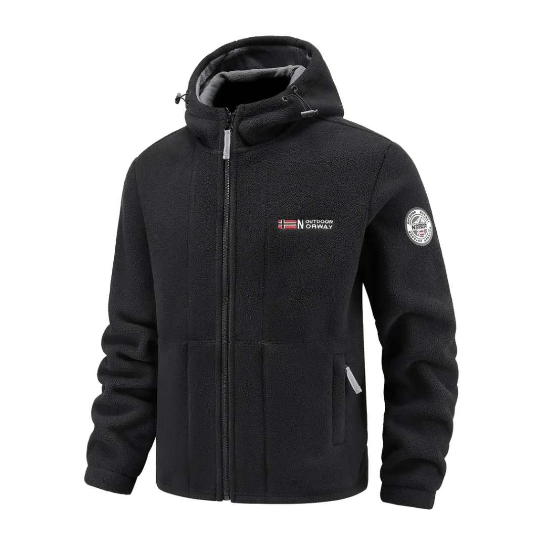 Fleecejacke Herren - Winddicht & Atmungsaktiv - Stehkragen