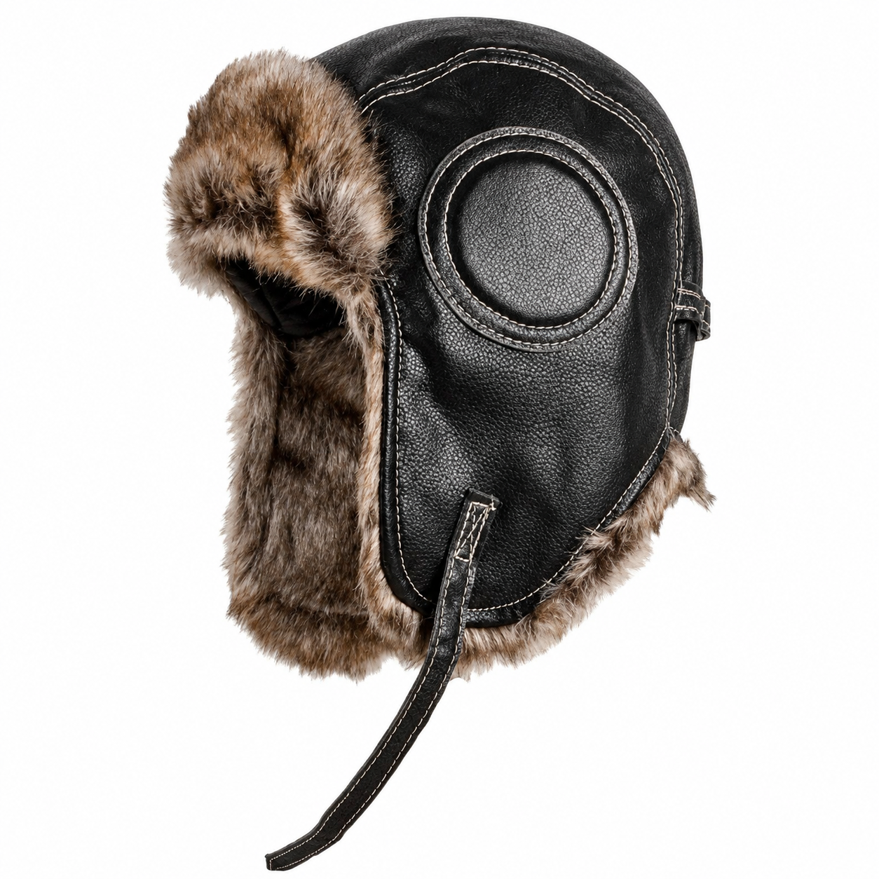 Ushanka brugt på vintertur i sne