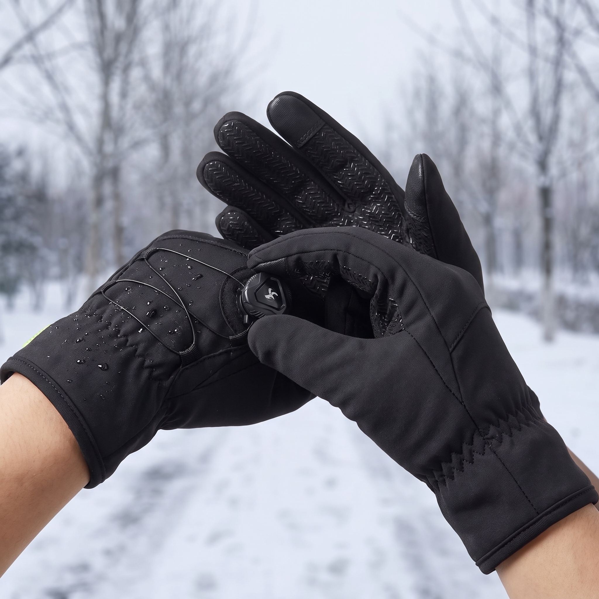 Cykelhandsker vinter brugt på cykeltur