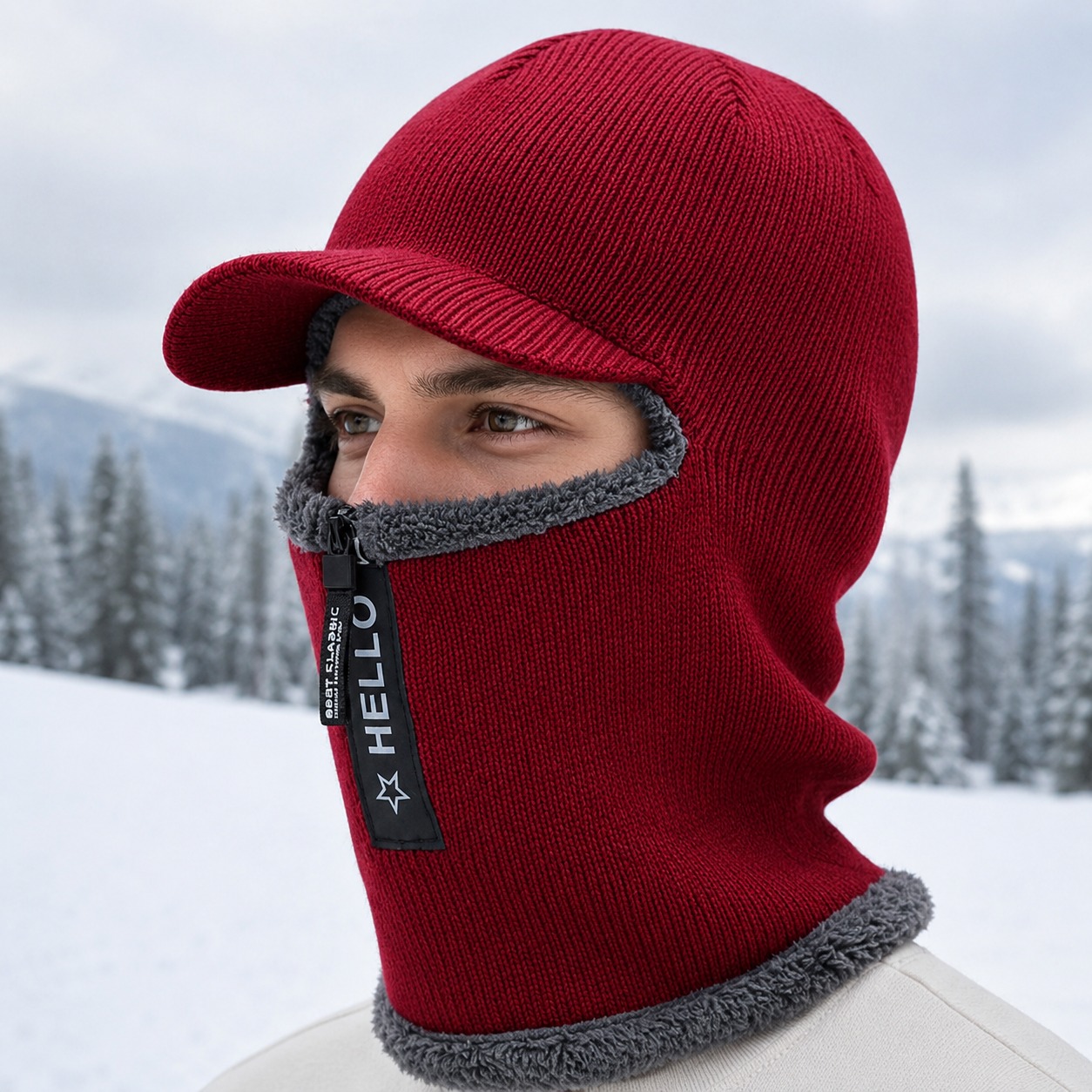 Balaclava – vindtæt med fleecefor