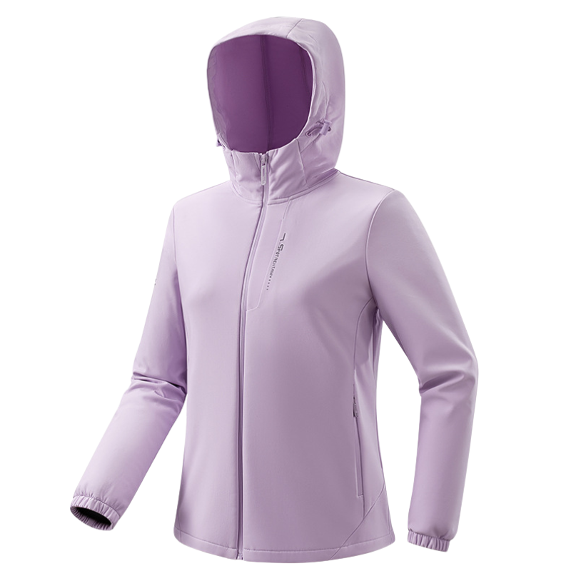 Overgangsjakke dame i softshell udendørs