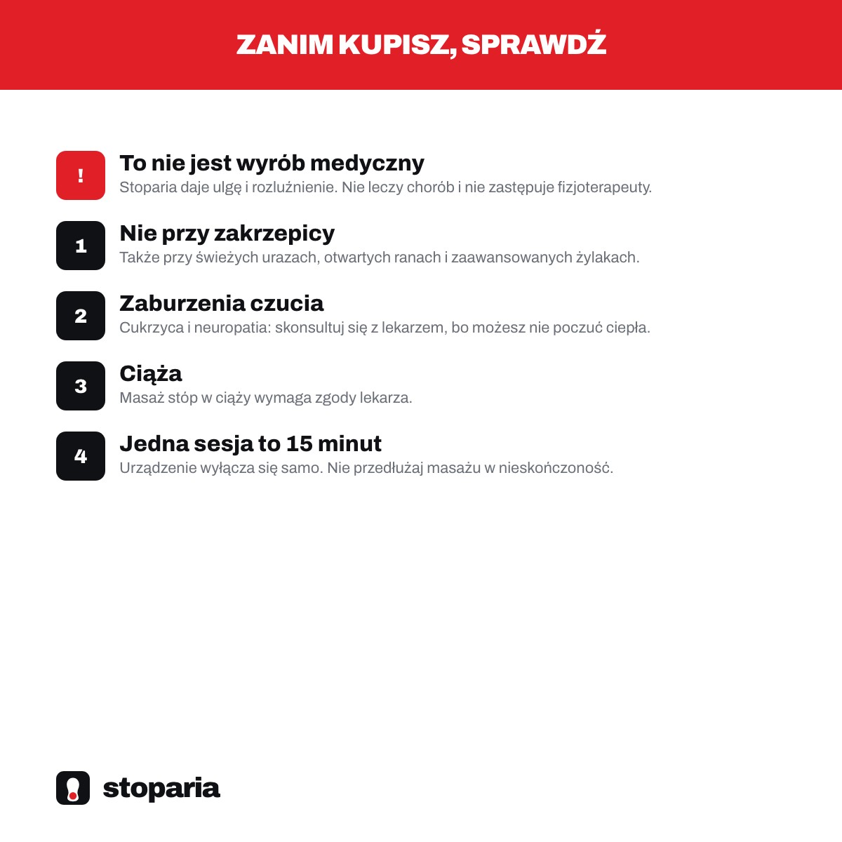 Zasady bezpiecznego używania masażera