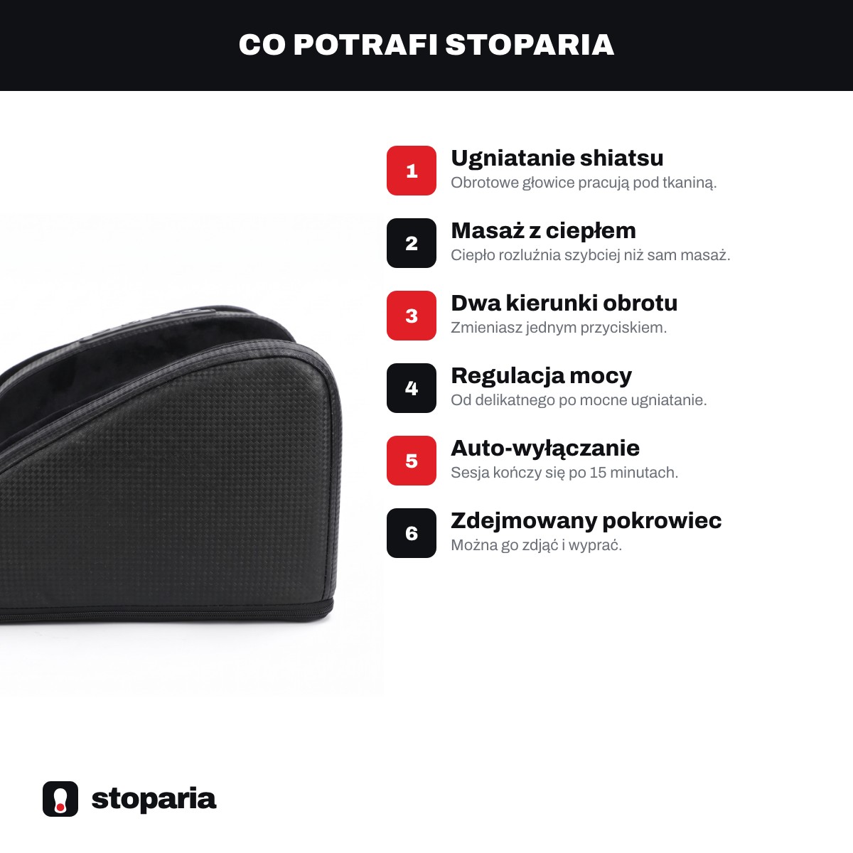 Najważniejsze cechy masażera Stoparia