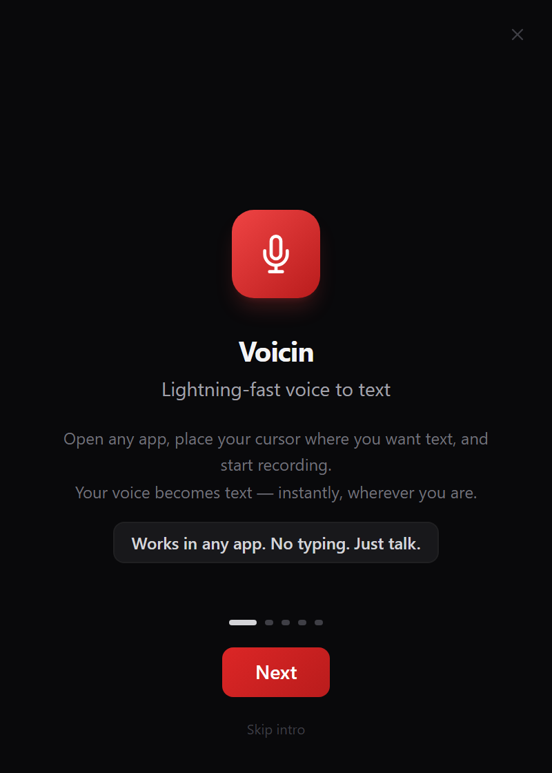 Voicin app