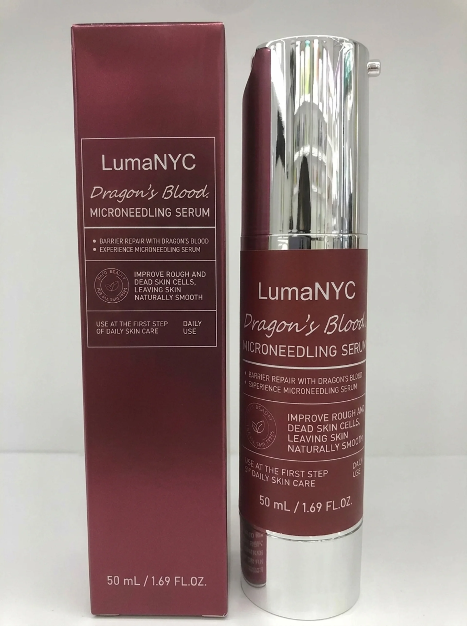 Customer photo of the LumaNYC serum received