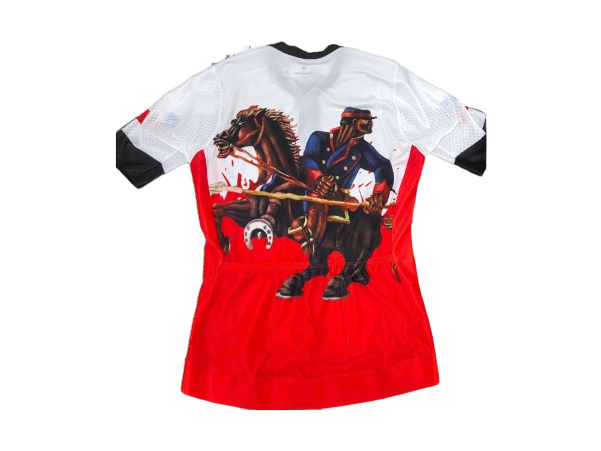 Jersey custom con ilustracion de huaso a caballo