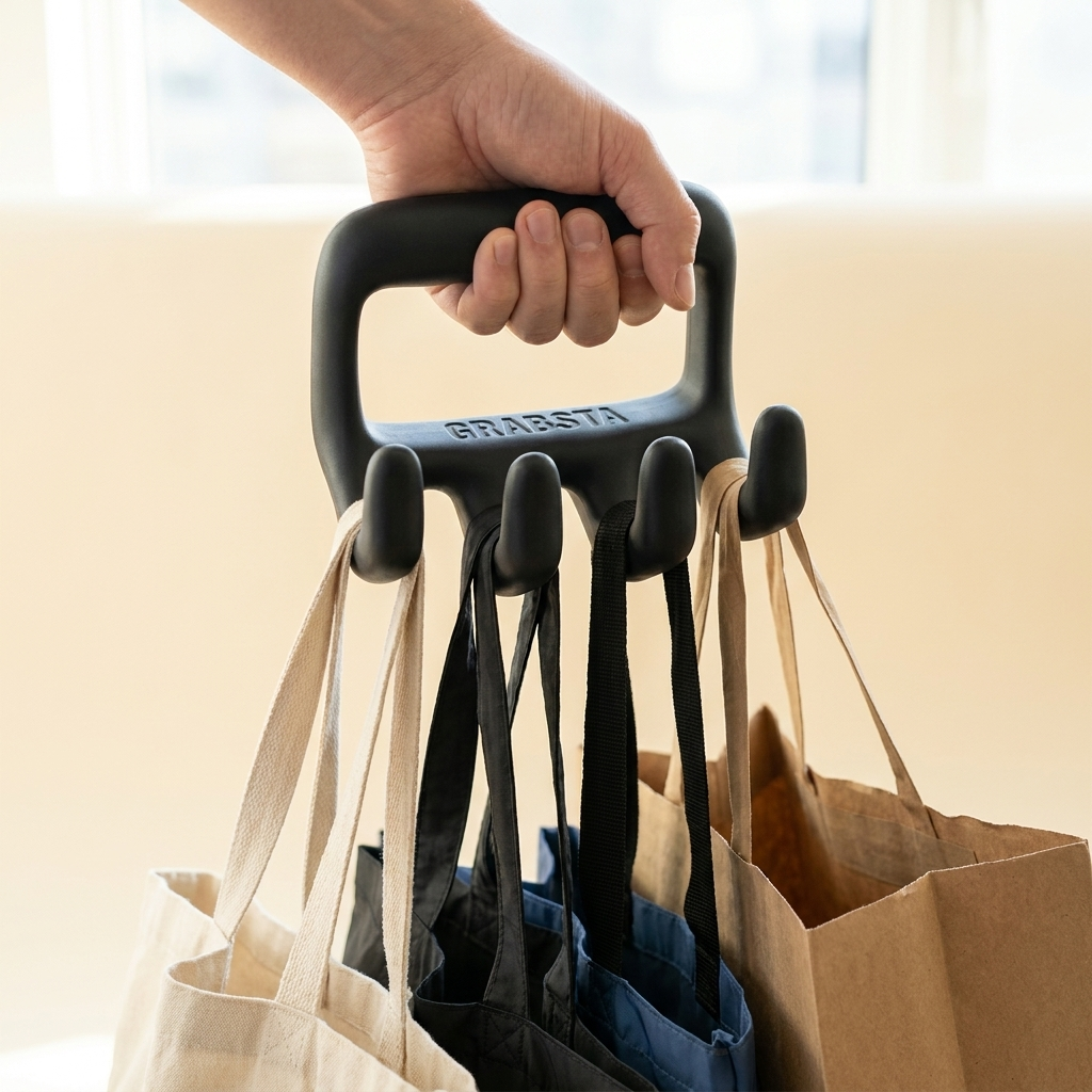 Lifting several bags gradually on one GRABSTA