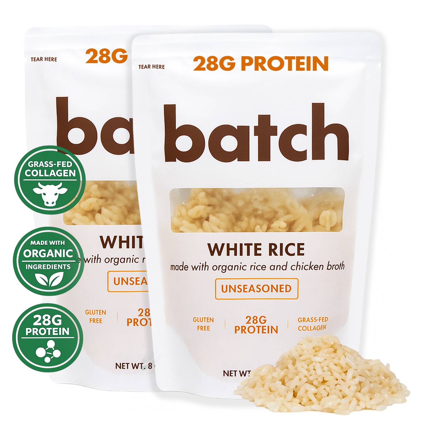 Batch Unseasoned Rice — 2 pack