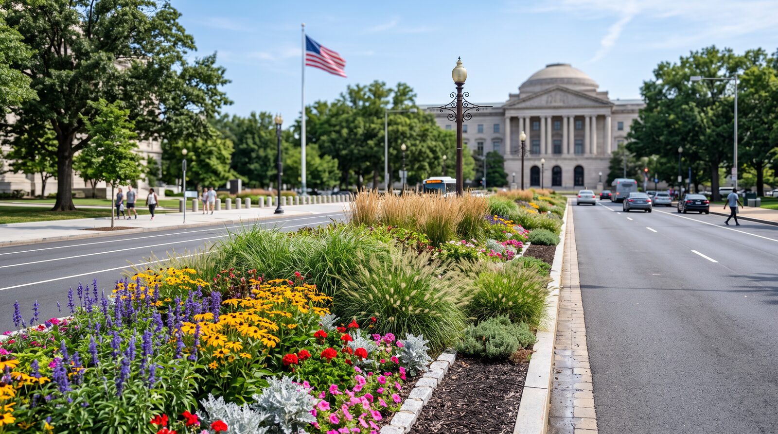 Municipal beautification planting