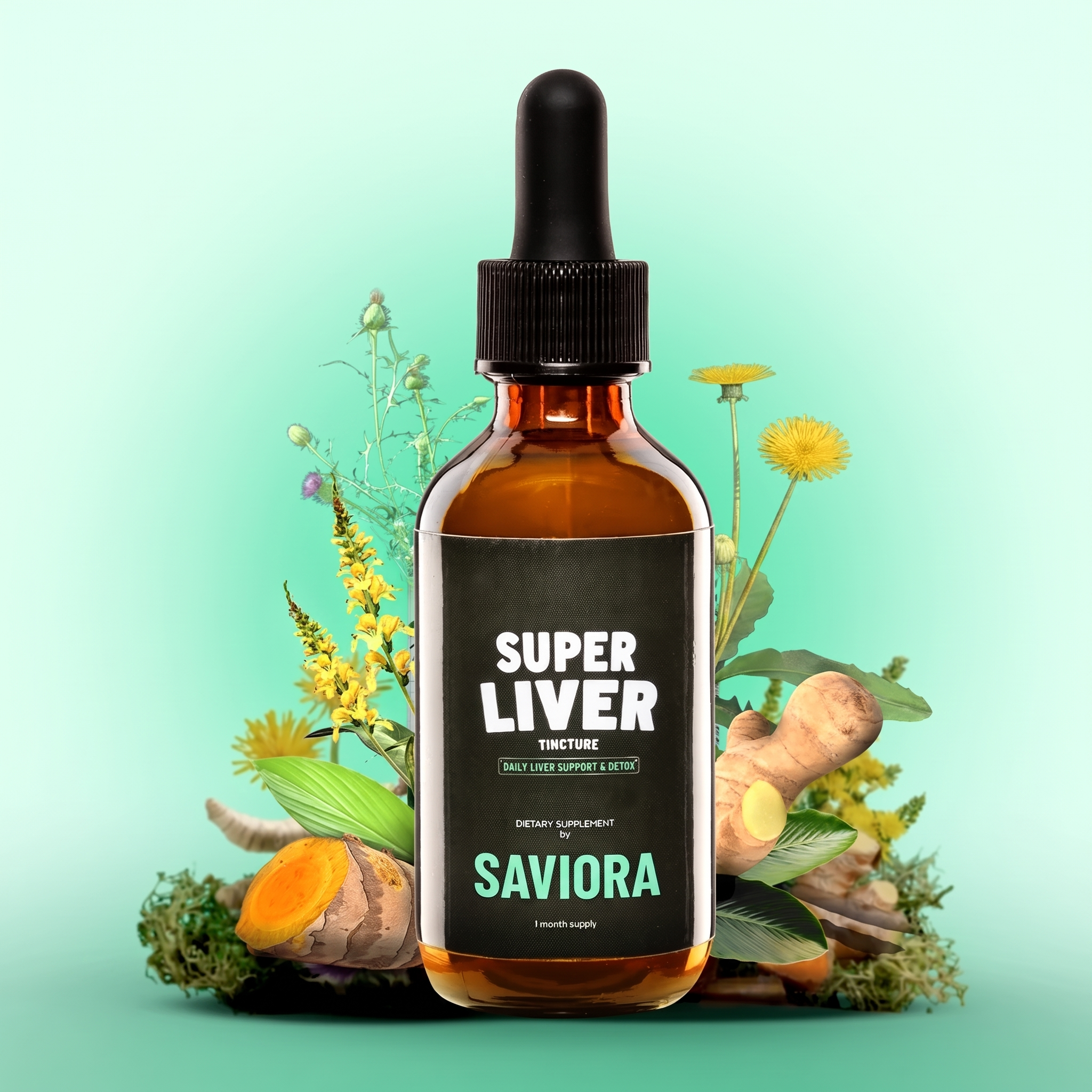 Saviora Super Liver tincture bottle