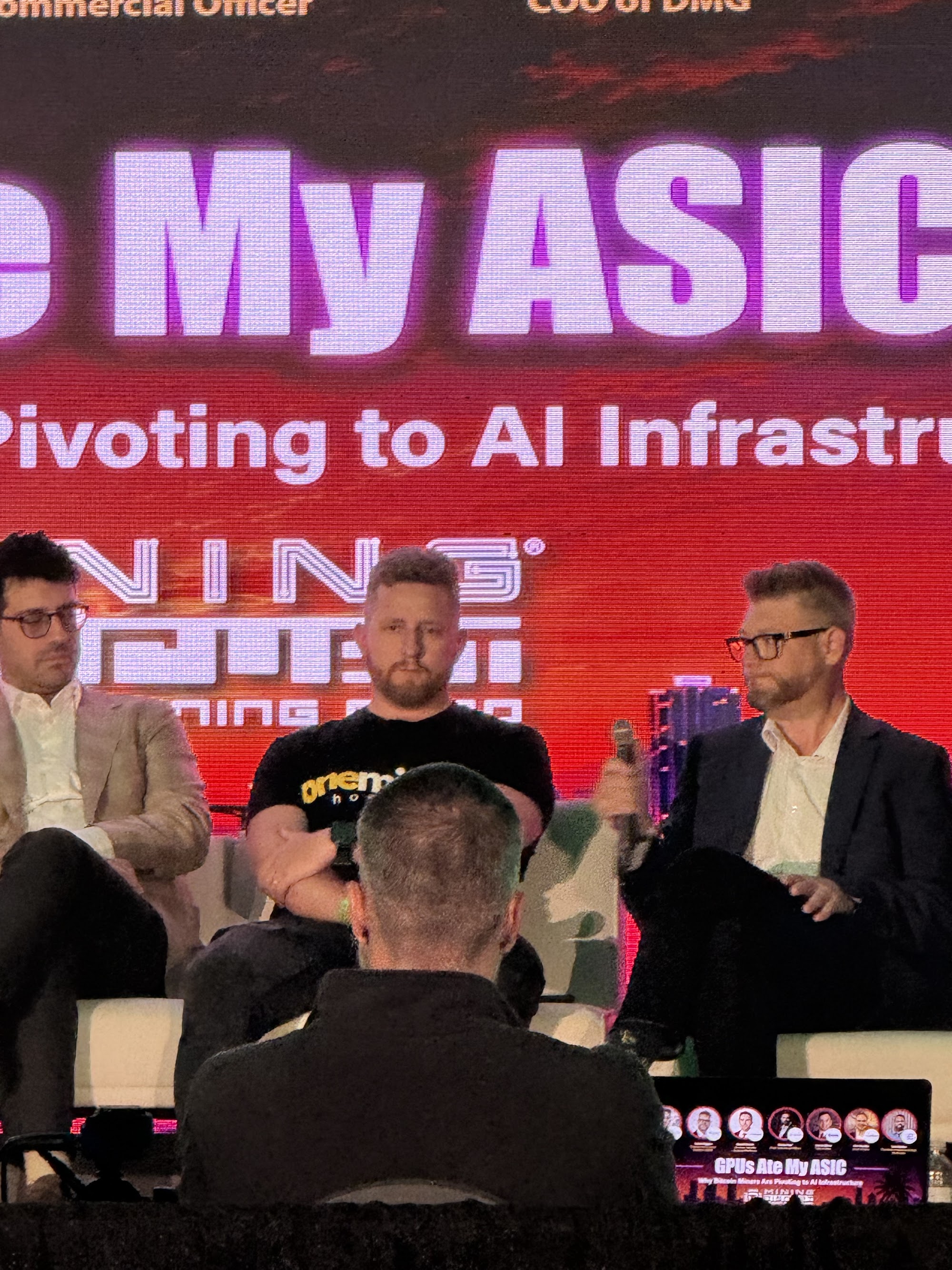 OneMiners' Petr Pavelka on the GPUs Ate My ASIC panel about pivoting to AI infrastructure at Mining Disrupt 2026