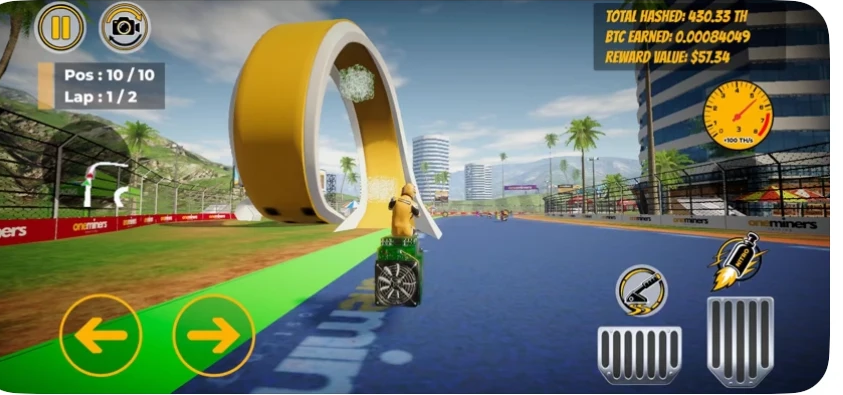 City Loop circuit in Formula OneMiners