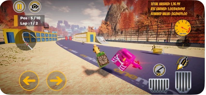 Canyon Autumn circuit in Formula OneMiners