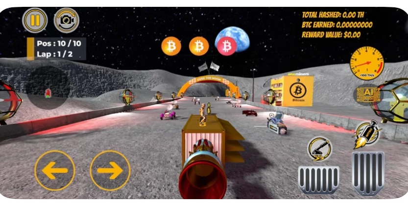 Over the Moon circuit in Formula OneMiners