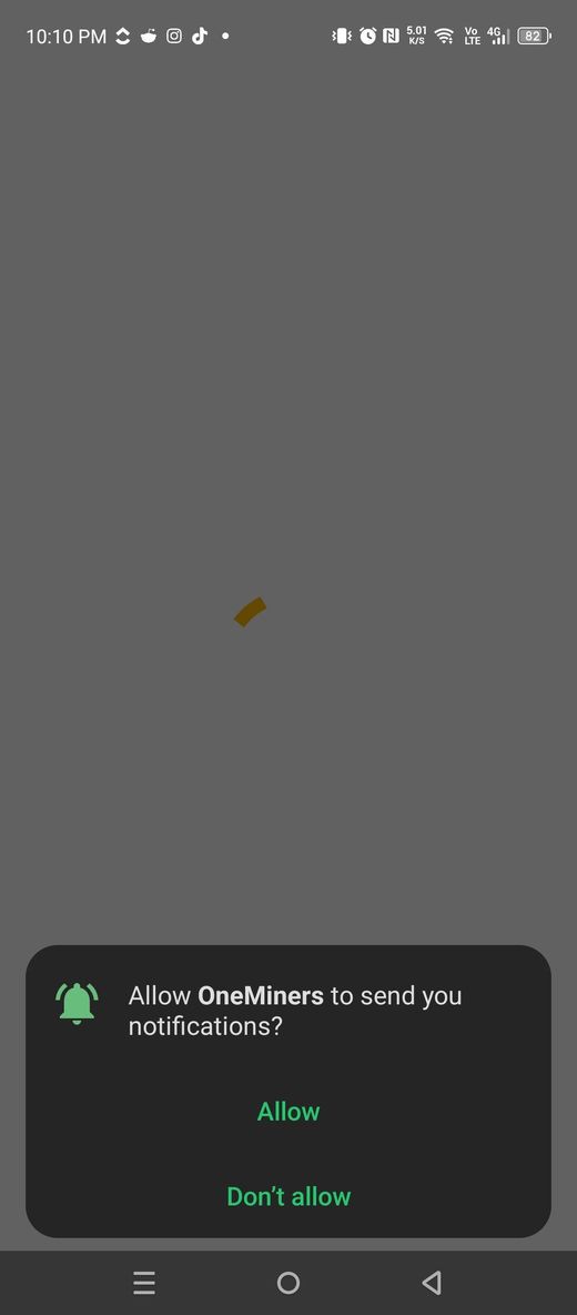 Push notification that a miner is restarting