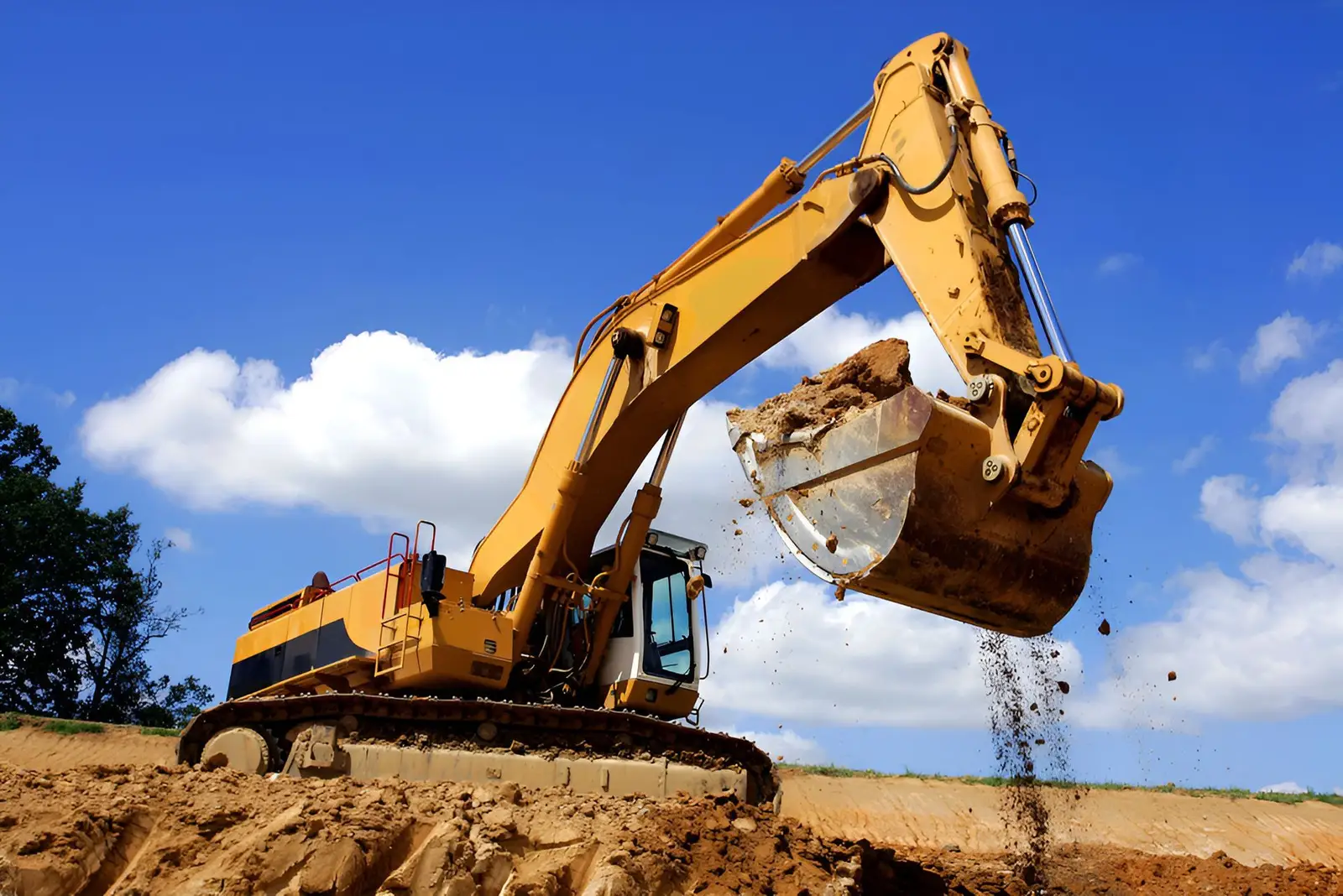 Site Preparation: L&V Civil Contracting working on site