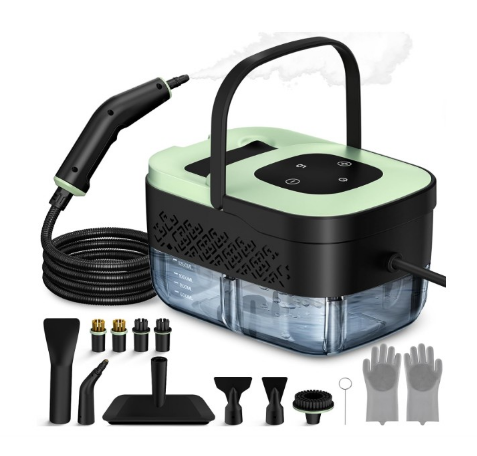 Limpiador a vapor portátil VAPORA con 16 accesorios