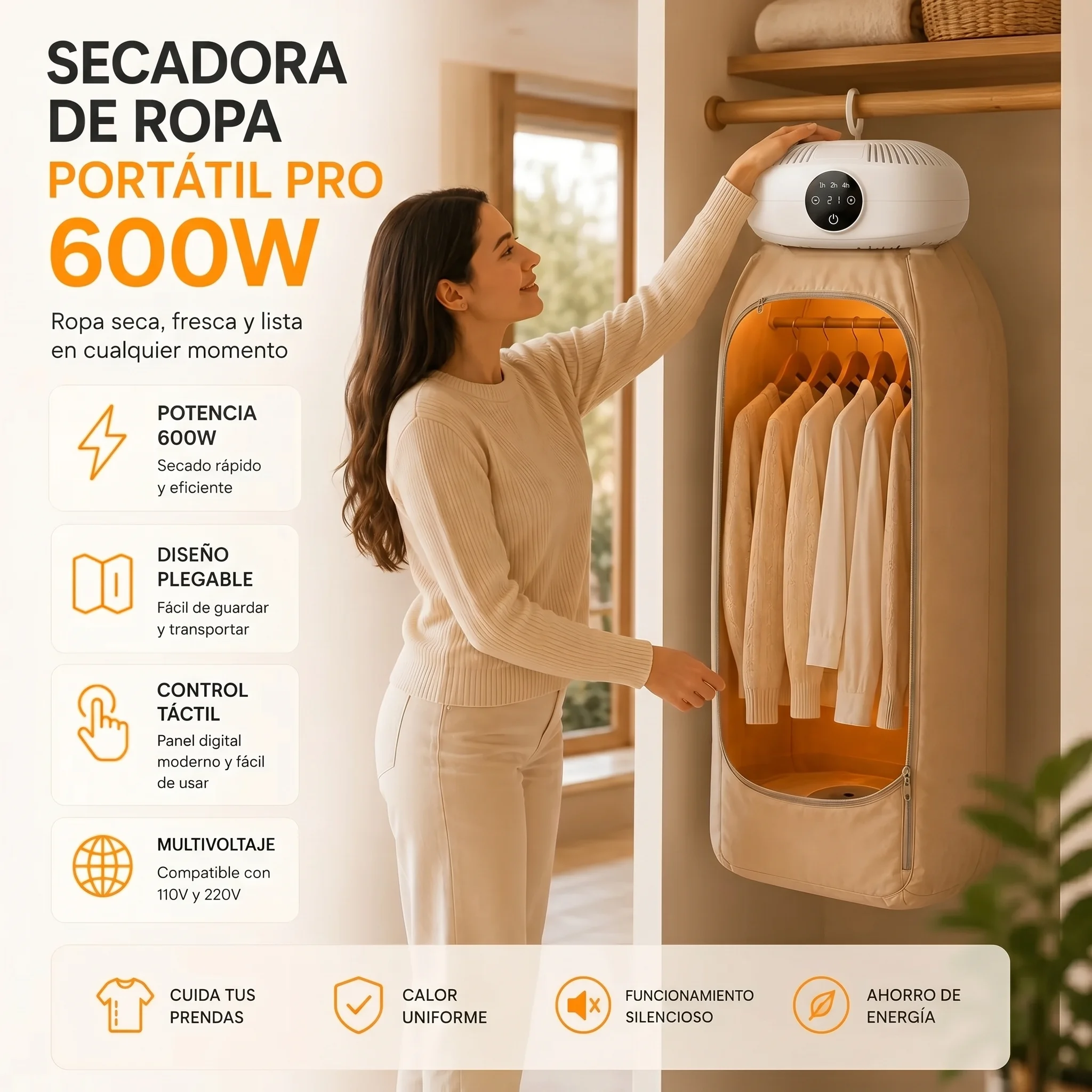 Empaque de ThermoDry, secadora de ropa portátil