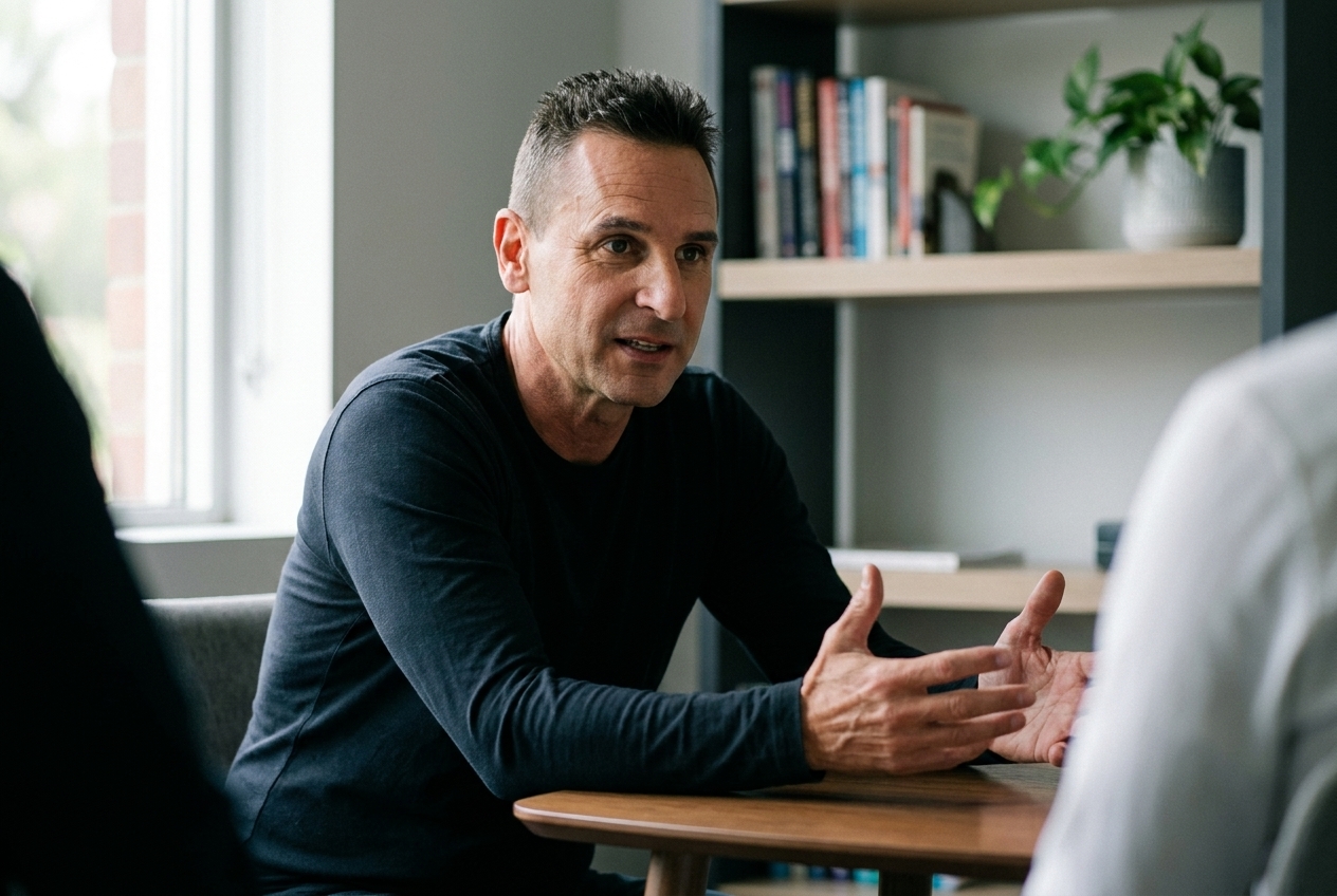 Greg Witz coaching an executive one-on-one