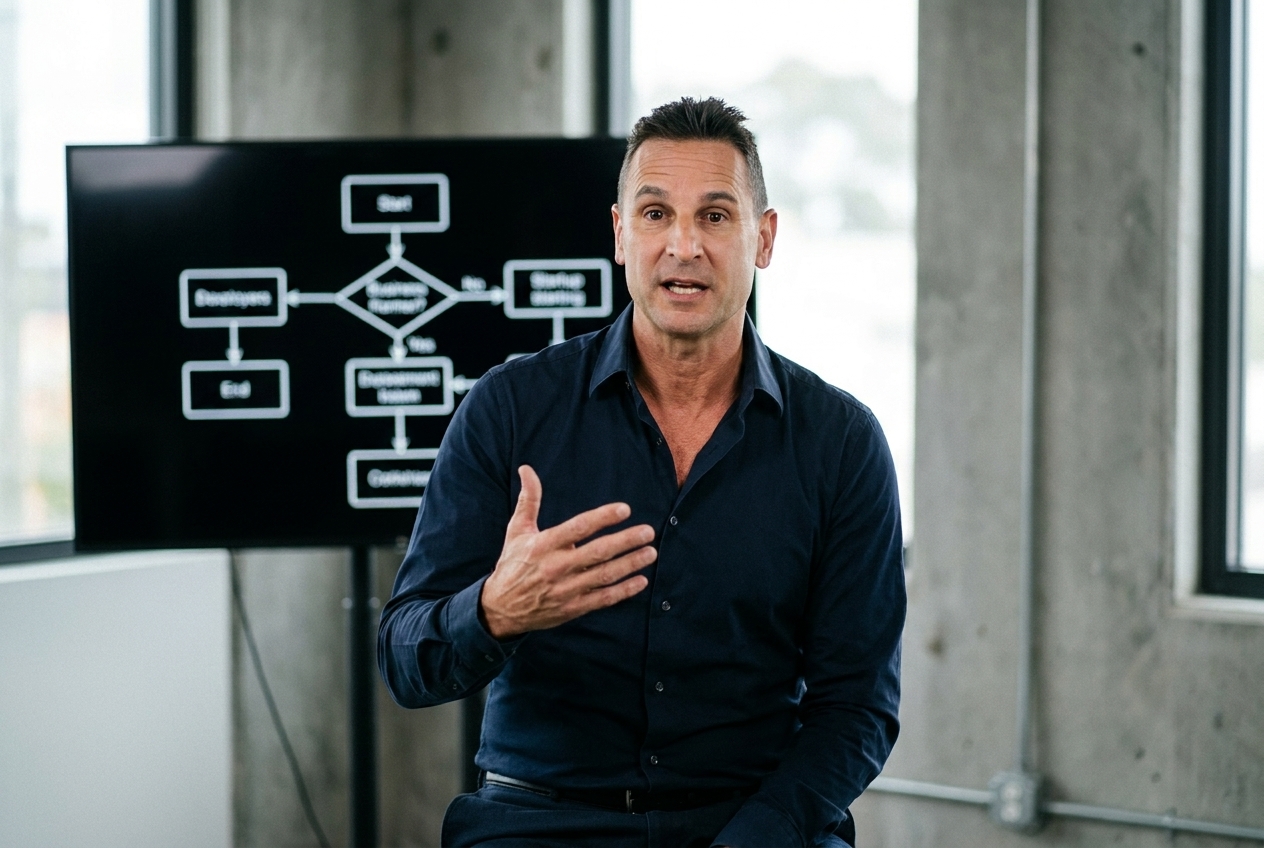 Greg Witz teaching a leadership masterclass