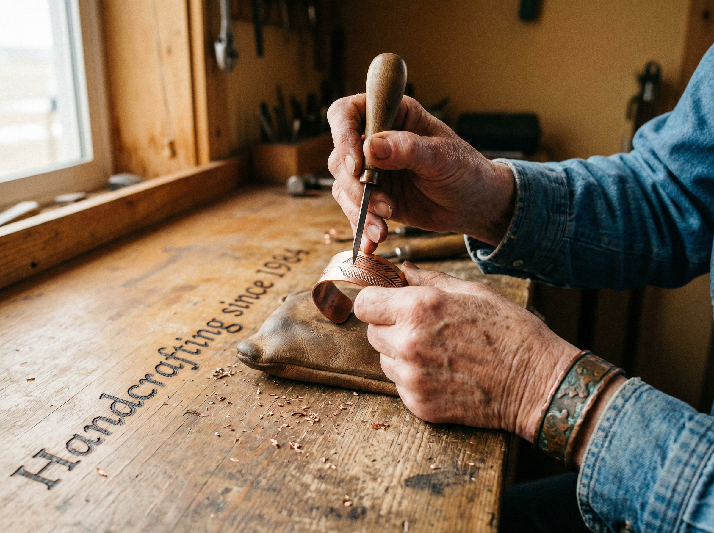 Gioielli in rame fatti a mano