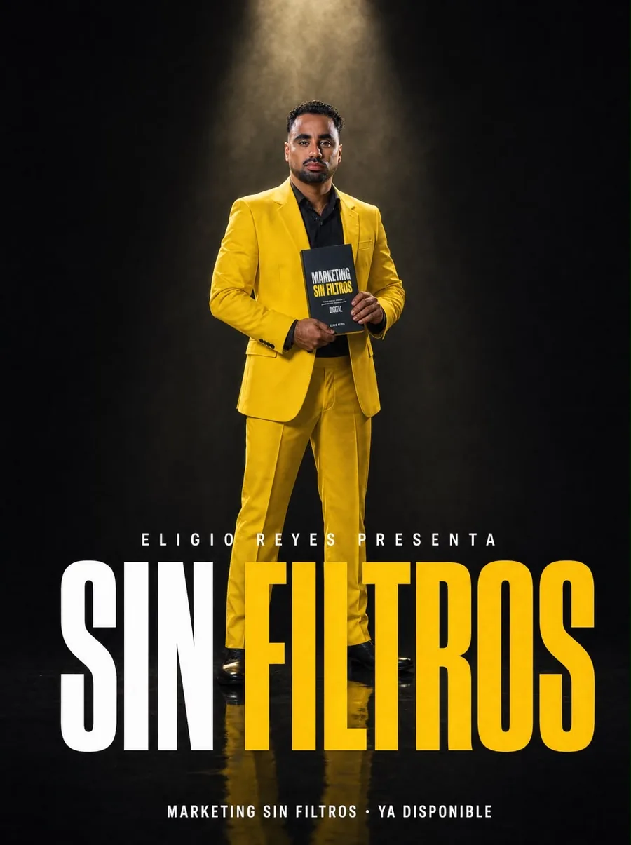 Eligio Reyes con el libro Marketing Sin Filtros