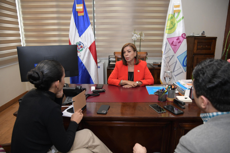 Ligia Pérez Peña, presidenta ejecutiva de Conani, durante una entrevista