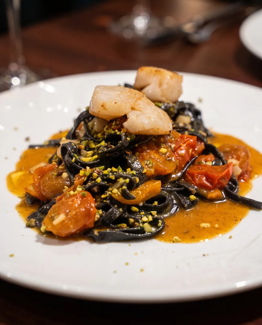Tagliatelle al nero di seppia — Il Vesuvio Gex