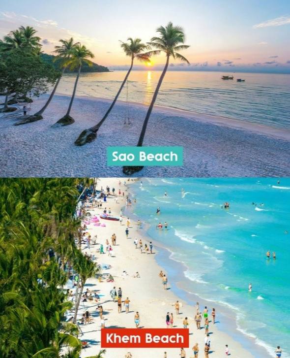 Sao Beach and Khem Beach