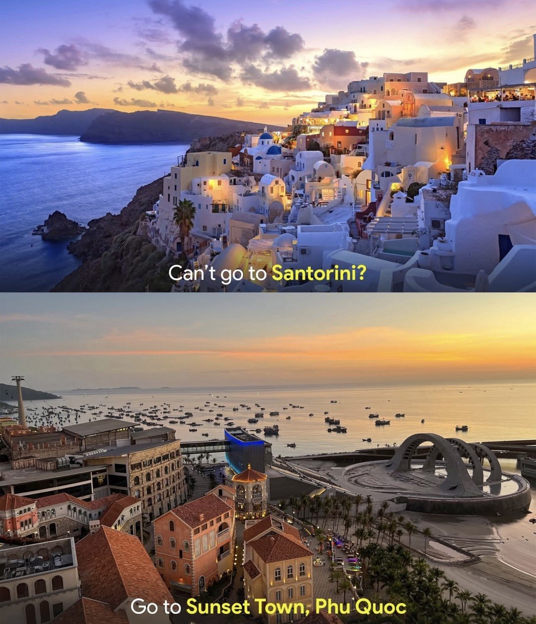 Sunset Town at Dusk