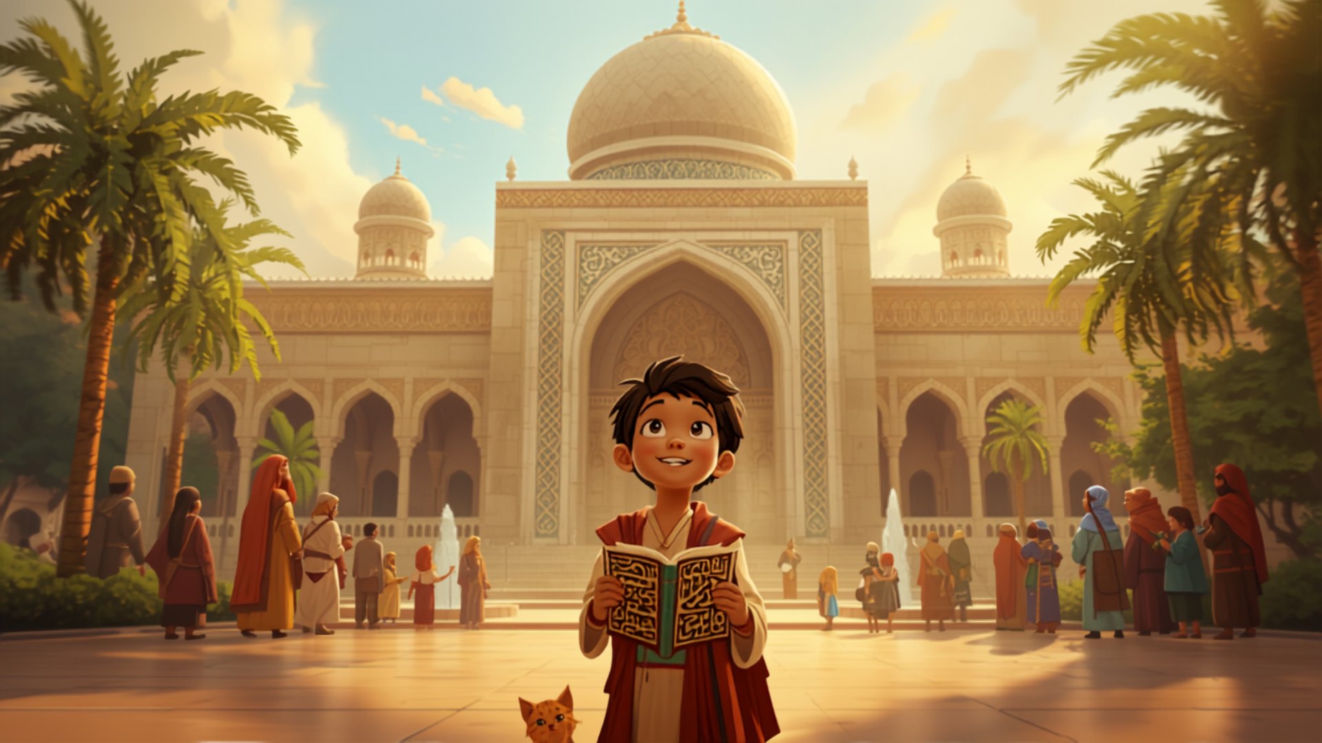 A scene from Tales of Old Baghdad