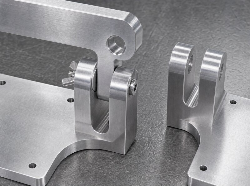 Macro detalle — mecanizado CNC