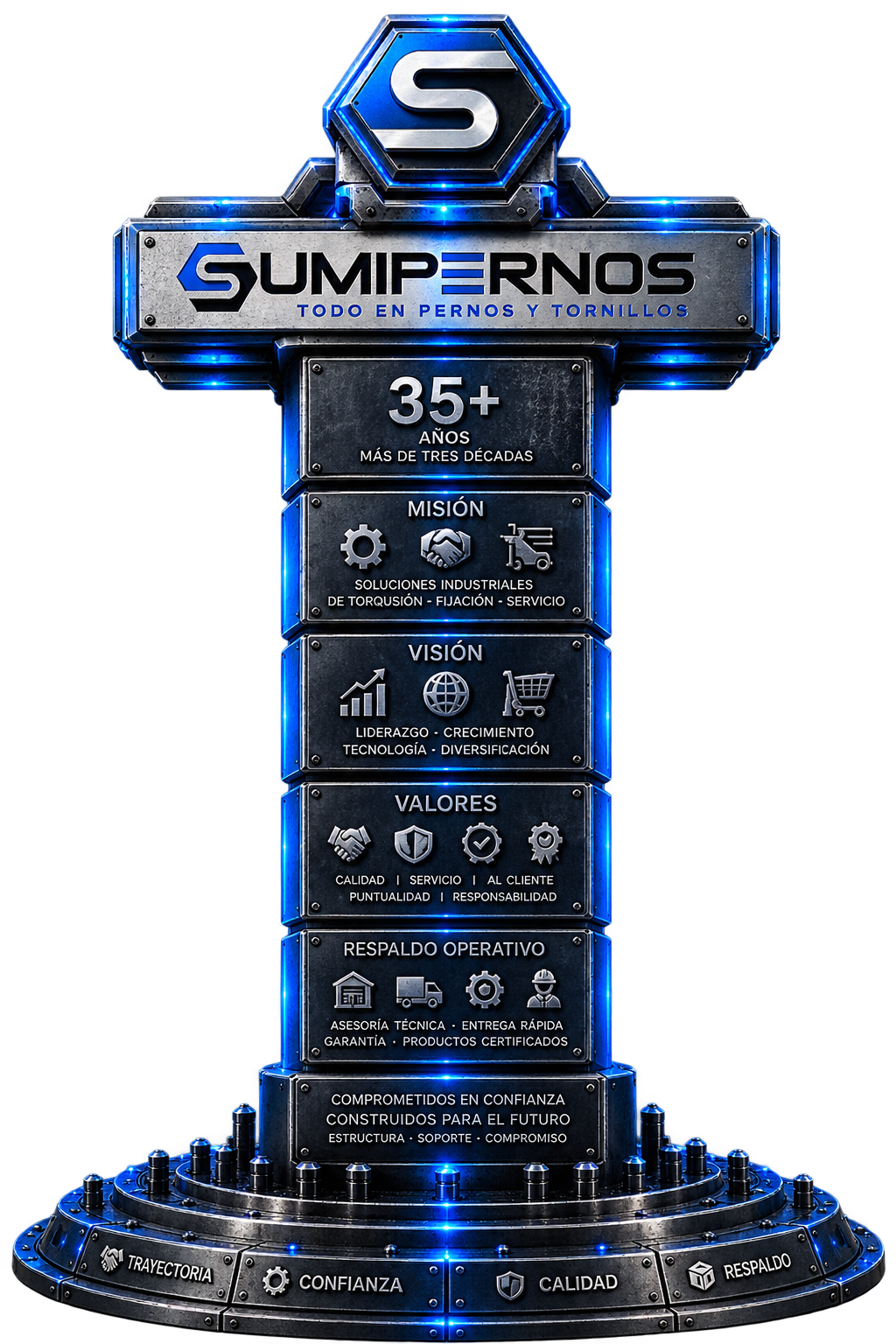 Totem Sumipernos - Trayectoria, Misión, Visión y Valores