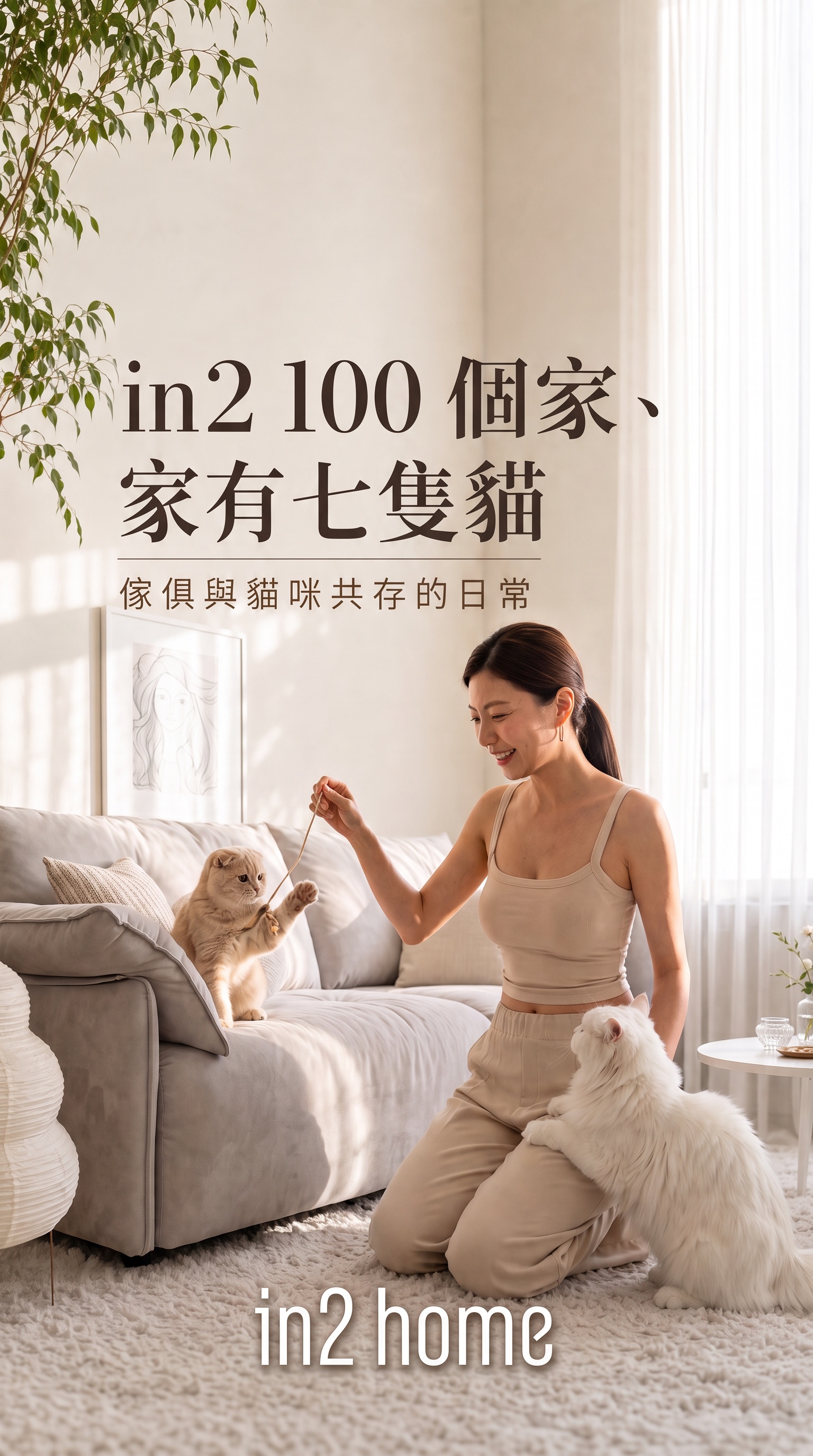 in2 100 個家:家有七隻貓,傢俱與貓咪共存的日常|in2 home